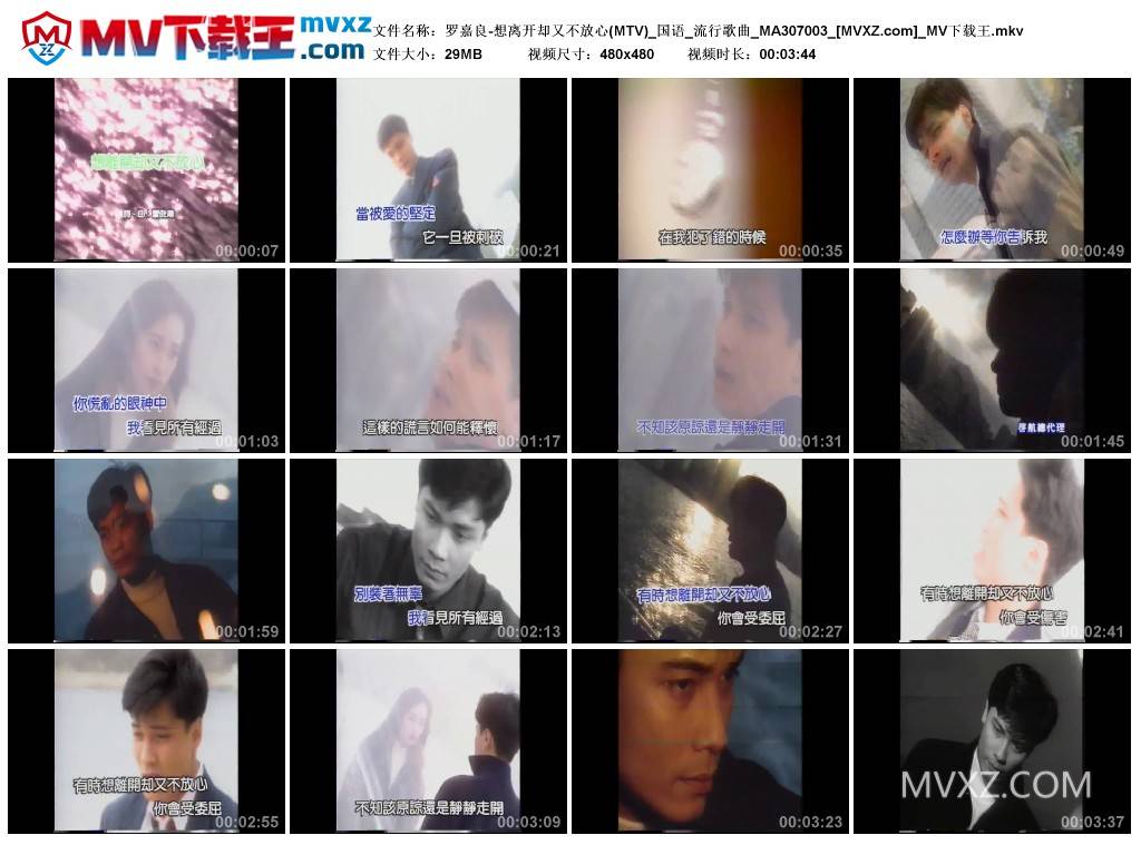 罗嘉良-想离开却又不放心(MTV)_国语_流行歌曲_MA307003